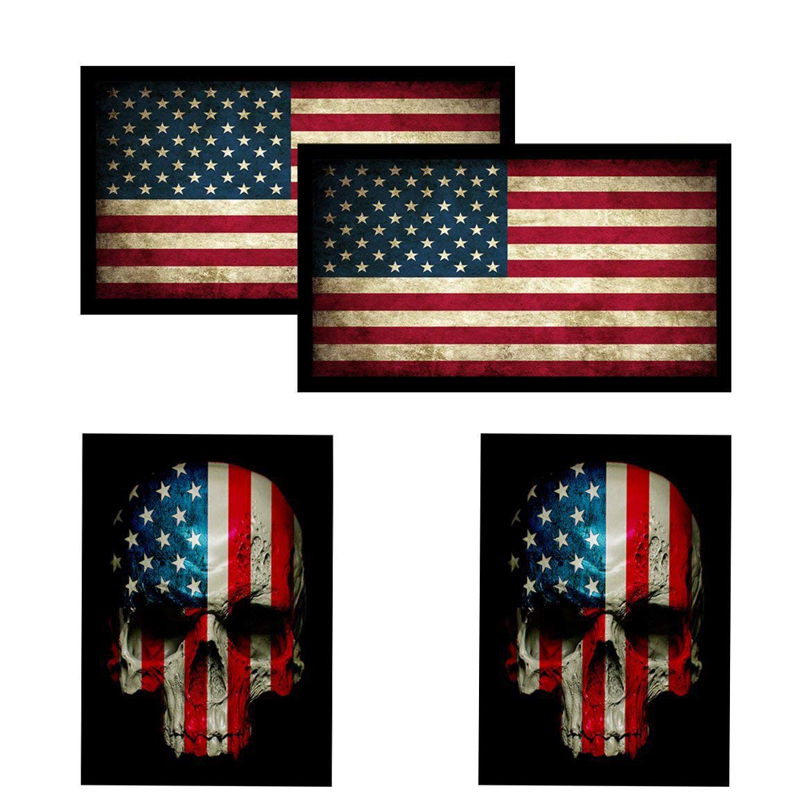 USA FLAG クロムハーツ　ステッカー　アメリカ国旗 Buy Chrome Hearts American Flag T-Shirt 'Black' - 1383